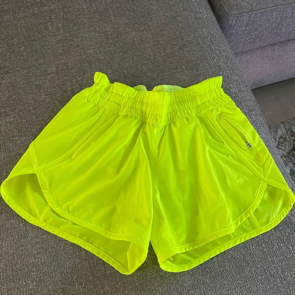 Neon green shorts